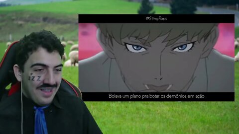 PASTOR REACT Rap do Ryo Asuka (Devilman Crybaby) | Eu Sou Satan | Sting (@Prod Hunter)