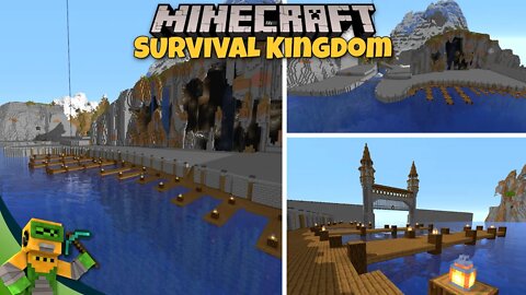 🏰 Medieval Kingdom Port Foundation 🏰 | Minecraft Survival Kingdom Episode #9