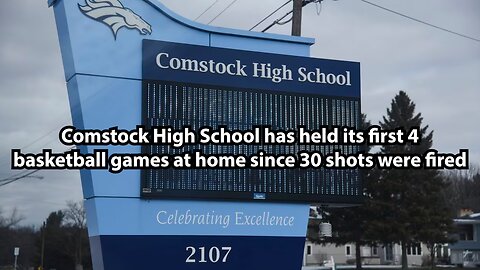 Comstock High School has held its first basketball games at home since 30 shots were fired