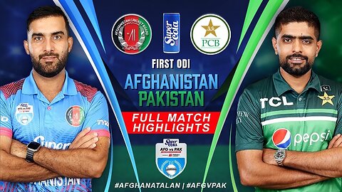 Afghanistan vs Pakistan Cricket Full Match Highlights (1st ODI) | Super Cola Cup |