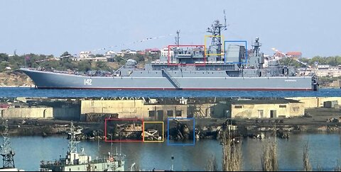 The damaged "Novocherkassk" in the photo. The burned wreckage of the ship sank.