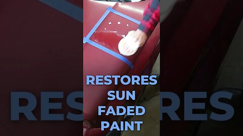 Restores Sun Faded Paint