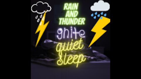 Rain And Thunder For Sleeping | Rain And Thunder