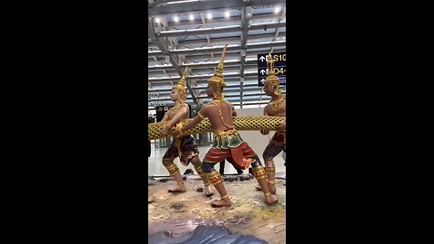 Suvarnabhumi Airport -Bangkok #bangkok #lordvishnu