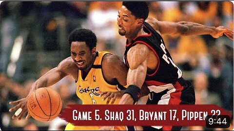 NBA Playoffs 2000. Portland Trail Blazers vs LA Lakers - Game Highlights | Game 5 | Shaq 31