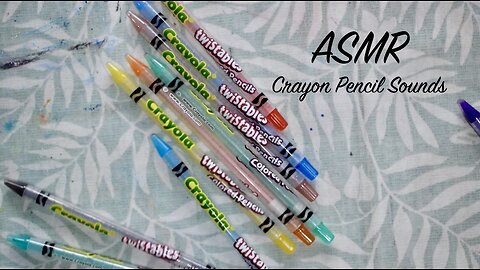 ASMR Crayon Pencil Case | Tapping and clinking sounds | No Talking