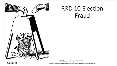 RRD 10 Election Fraud