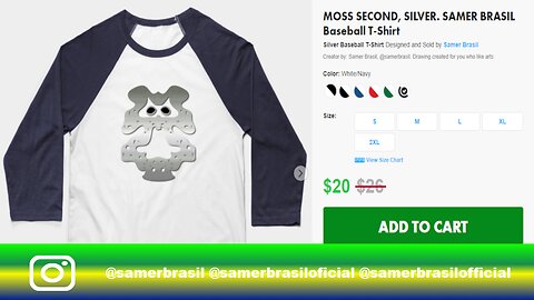 MOSS SECOND, SILVER. @SAMERBRASIL. TEEPUBLIC REVIEW #1