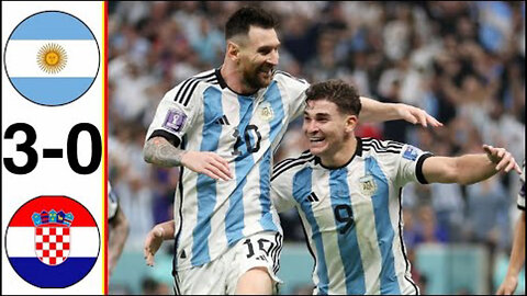 Argentina vs Croatia 3-0 .. Full Match All Goals & Highlights .. Semi-final .. World Cup 2022