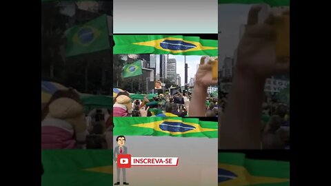 Bolsonaro fala com apoiadores em ato por voto impresso em São Paulo #shorts