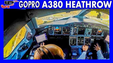 AIRBUS A380 Landing at London Heathrow | Cockpit-Pilot-Wing Views