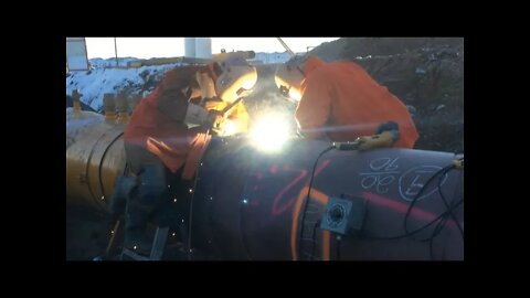 PIG CATCHER!!! - 36 Inch Pipeline Weld - WELDING!!!