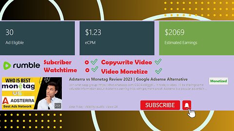 Earning Website Rumble Upload on Rumble and Earn 10$ on 1000 Views | Fake | Real | Urdu | Hindi |