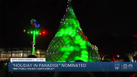 West Palm Beach nominated for best public holiday lights display in US