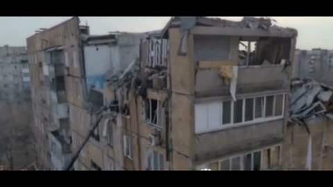 Ukrainian Projectile hit a residential Building in Donetsk