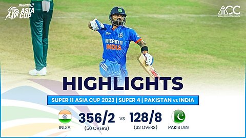 Pakistan Vs India full match highlights | Asia cup 2023 | super 4 | super 11 asia cup 2023