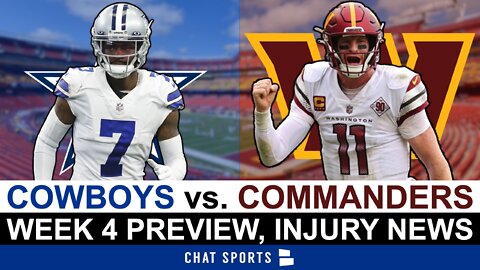 Cowboys vs. Commanders Preview, Prediction And Injury Report