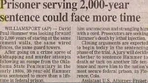 Prisoner Serving 2000 year Sentence, Could Face More Time!