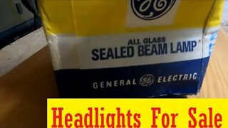 For Sale - Glass Auto Headlight (aka Sealed Beam Lamp)