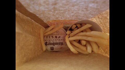 Hamburger & Fries, Bacon Cheeseburger & Frosty