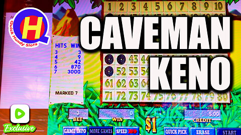 RUMBLE EXCLUSIVE! Caveman KENO! QHS Free Play May: Day 6