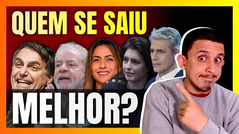 Debate eleitoral na BAND mostra um LULA nervoso e um BOLSONARO mais controlado