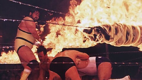 (1992.05.06) Sabu & The Sheik vs Tarzan Goto & Onita - Fire Death Match - FMW