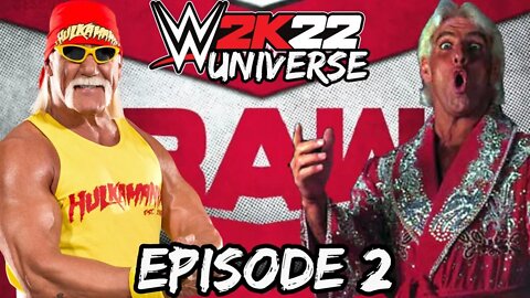 WWE 2K22: UNIVERSE MODE - PART 2 - Money in the Bank Qualifying; HULK HOGAN vs. RIC FLAIR!