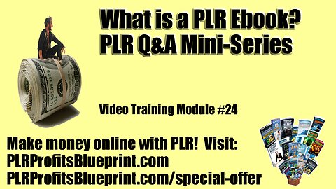 Video Training Module 24: What is a PLR e-book?