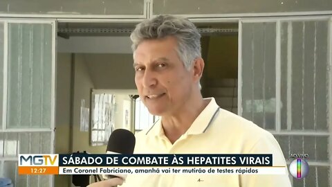 Coronel Fabriciano faz mutirão de testes rápidos para detecção de hepatites virais