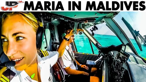 Maria Pilots Seaplane to Malé Maldives | Cockpit Views