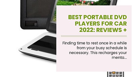 Best Portable DVD Players for Car 2022: Reviews + Buying Guide