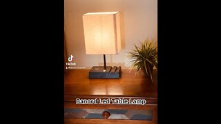 Table Lamp With USB Charging Ports