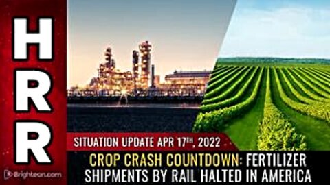 Crop Crash Countdown: Fertilizer Shipments By Rail Halted In America!