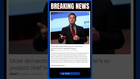 Sensational News | Musk takes over Twitter: Product chief ousted in brutal takeover | #shorts #news