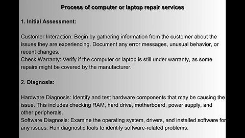 Computer Or Laptop Repair Services