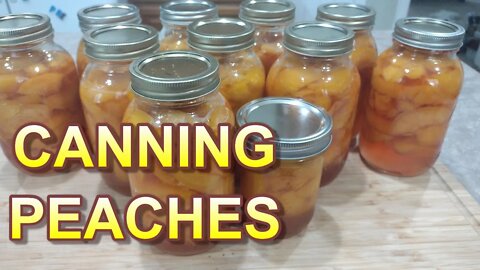 How to prepare and can peachers for long term storage!