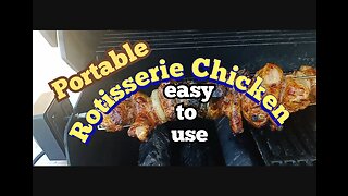 portable rotisserie delicious chicken easy to use