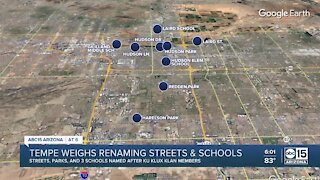 Tempe weighs renaming streets and schools