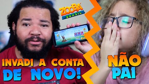 INVADI A CONTA DO MEU FILHO DE NOVO! DEU RUIM kkk Zooba: Jogo de Batalha Animal