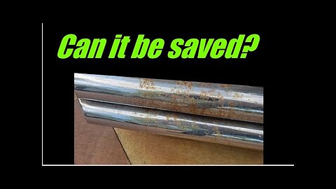 Quick-Glo Product testing on severely rusted and pitted chrome...