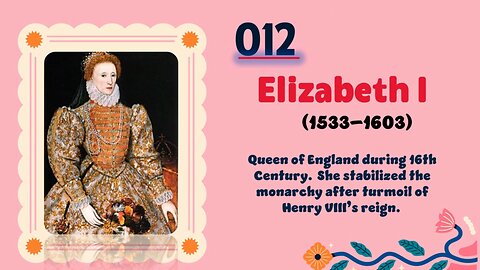 Elizabeth I (1533–1603) | TOP 150 Women That CHANGED THE WORLD | Short Biography