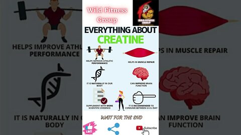 🔥Everything about creatine🔥#shorts🔥#wildfitnessgroup🔥14 June 2022🔥