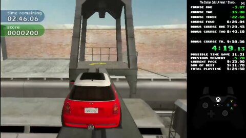 Italian Job: LA Heist speedrun - Stunt% (9:17.84) *WR*