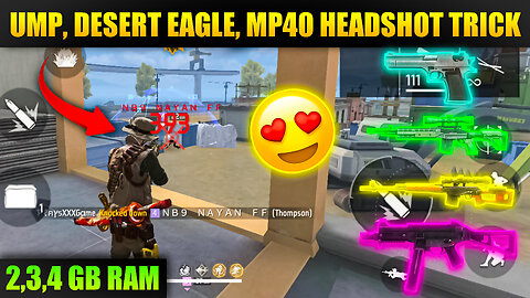 Best One Tap Headshot Trick In Free Fire 2023|Free Fire Desert Eagle Headshot Trick|Bot Sanju