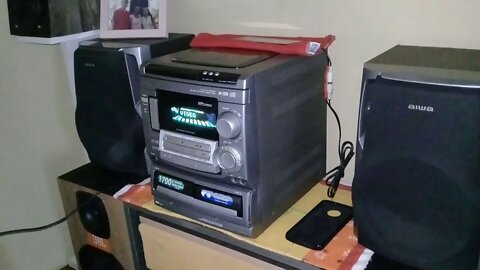 #AIWA #NSX #SOM #MINI-SYSTEM Ligando o velho Aiwa NSX-S505!