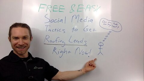 Free & Easy Social Media Tactics to Get Roofing Leads Right Now [Lockdown LIVE]