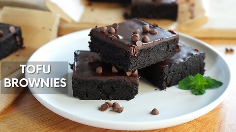 Fudgy Tofu Brownies | Easy Tofu Brownie Recipe | Vegan video