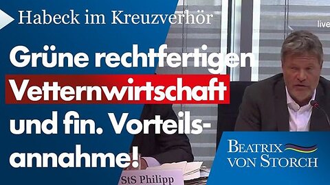 Habeck im Kreuzverhör: Grüne rechtfertigen ihre Vetternwirtschaft