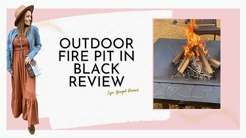 Outdoor fire pit in black review